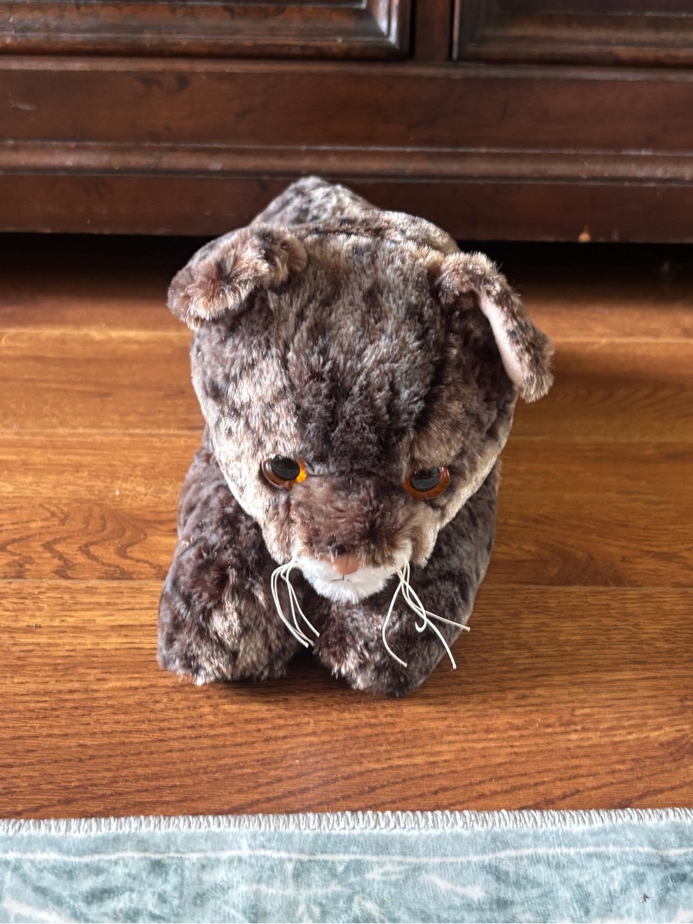 Dark Brown Faux Fur Cat plush